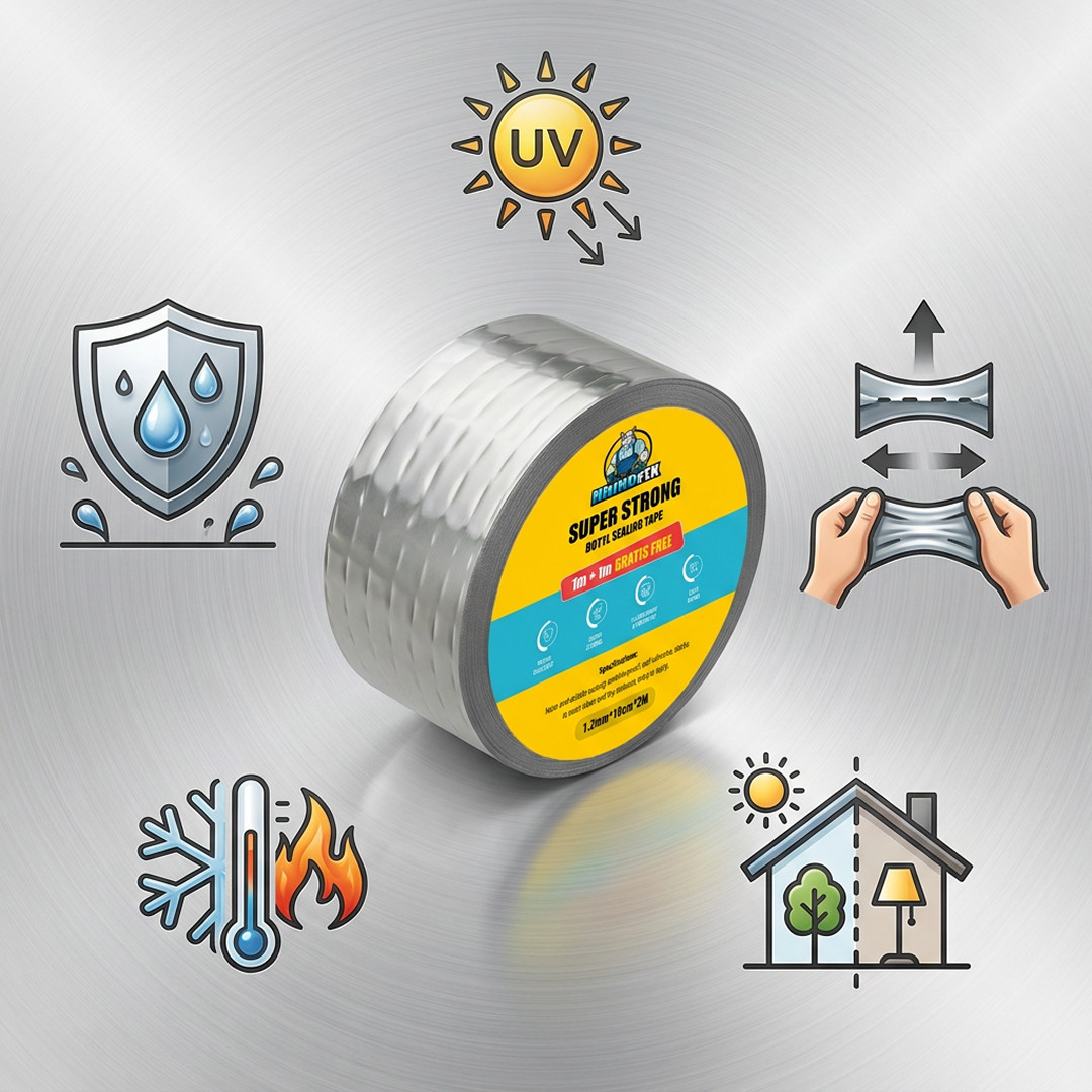RHINOFIX – Super Otporna Butilna Brtvena Traka (1m + 1m BESPLATNO) - Slika 5