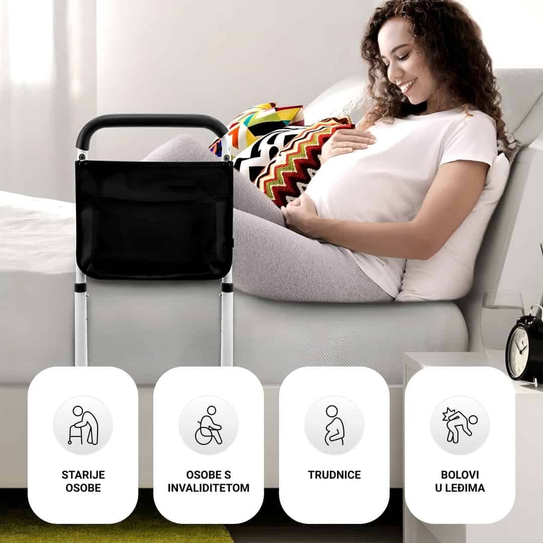 BEDMEDIC – ručka za krevet za siguran i lak ulazak i izlazak (odgovara svim krevetima) - Slika 4