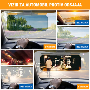 Alternative view of ANTIREFLEKTIRAJUĆI VIZIR S UV ZAŠTITOM ZA AUTOMOBIL VISORSHIELD™