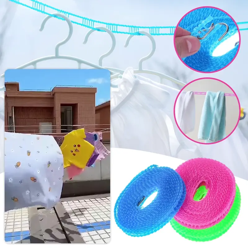 PRENOSIVO UŽE ZA SUŠENJE RUBLJA OD NAJLONA DRYLINES™ 5M - 2+1 BESPLATNO!