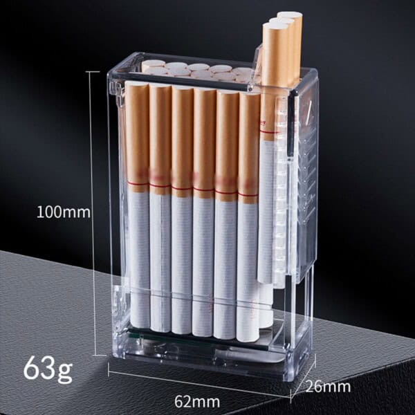 AKRILNA KUTIJA ZA CIGARETE S ELEKTRIČNIM UPALJAČEM LIGHTERCASE™ - Slika 3