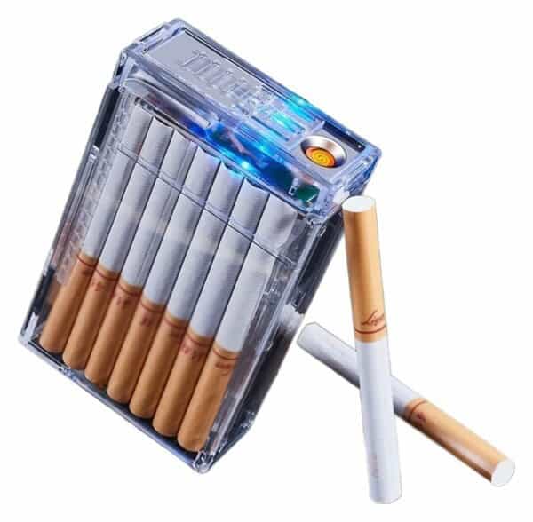 AKRILNA KUTIJA ZA CIGARETE S ELEKTRIČNIM UPALJAČEM LIGHTERCASE™ - Slika 5