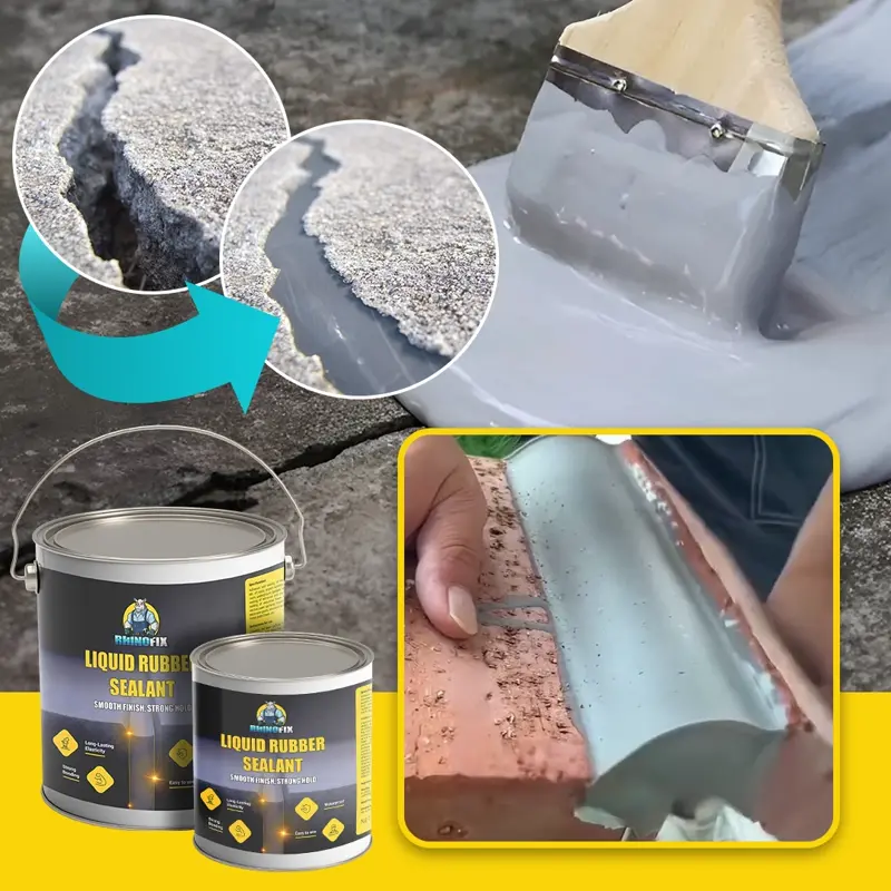 RHINOFIX GroutFlex – Tekuće gumeno brtvilo za pukotine, curenja i hidroizolaciju (dostupno u različitim veličinama)