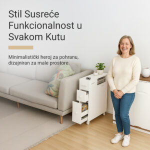 Alternative view of CornerEase™ - Tanki Kutni Ormarić za Kupaonicu