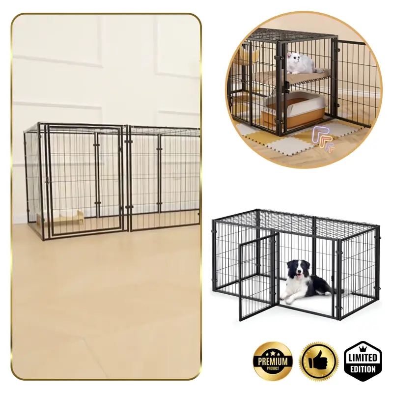 Pawz™ - Sklopivi višenamjenski ograđeni prostor za pse s vratima i uklonjivim krovom
