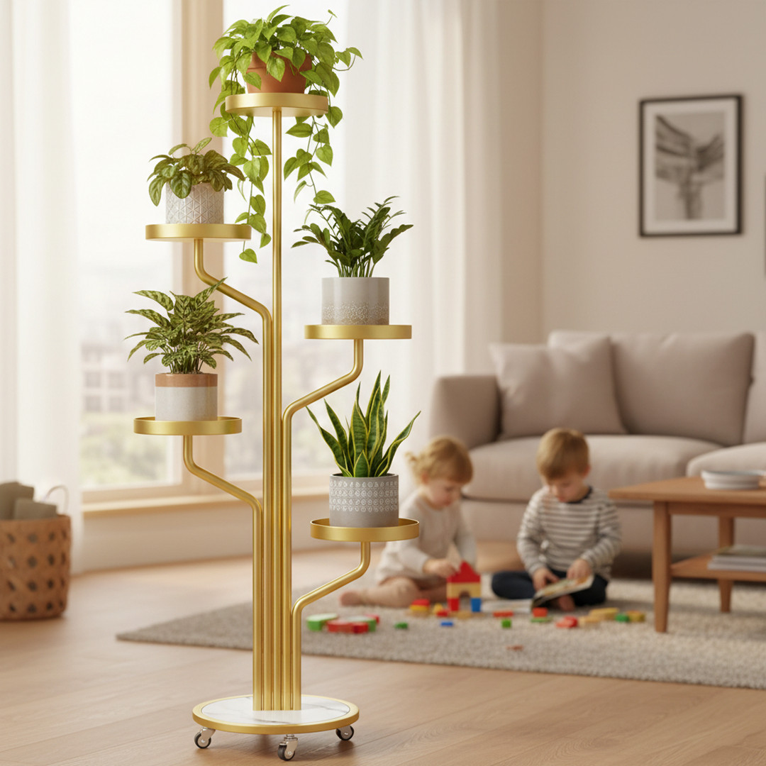 Floro™ - Elegantno postolje za biljke s 5 razina s kotačima - Slika 4